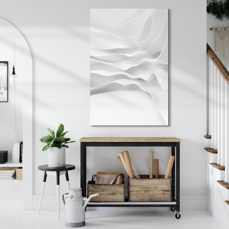 Obraz na płótnie - abstrakcja, fale, struktura