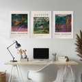 Zestaw obrazy w ramie, plakaty - Paul Gauguin,obrazy,tropyczne - rama biała