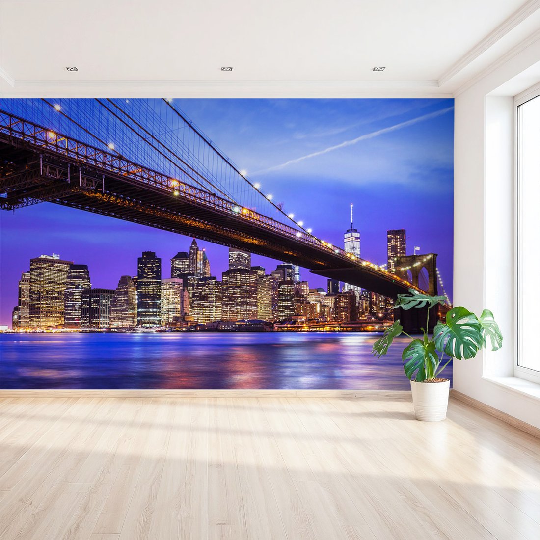 Fototapeta - most, miasto, noc