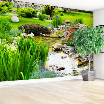 Fototapeta - strumień, ogród, natura