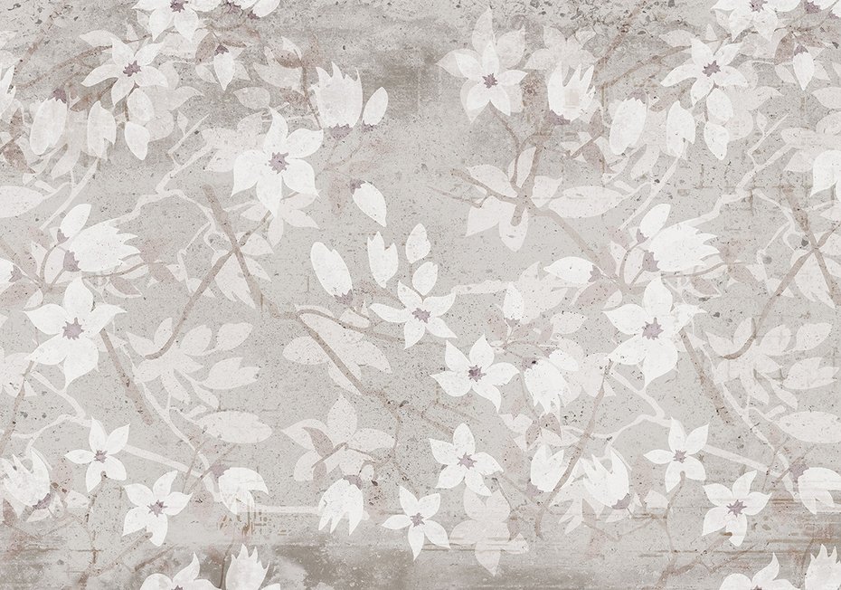 Fototapeta - loft, kwiaty, łąka