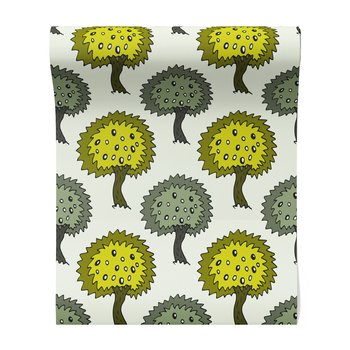 Tapeta - dziecięca, drzewa, wzór,