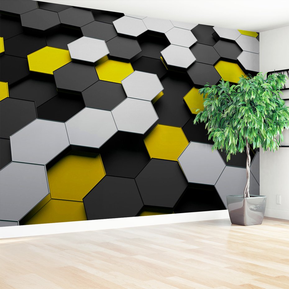 Fototapeta - heksagony, wzór, abstrakcja