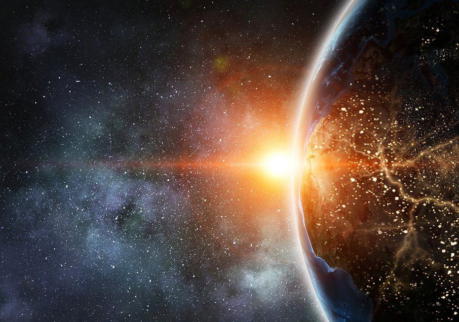 Fototapeta - kosmos, ziemia, planeta