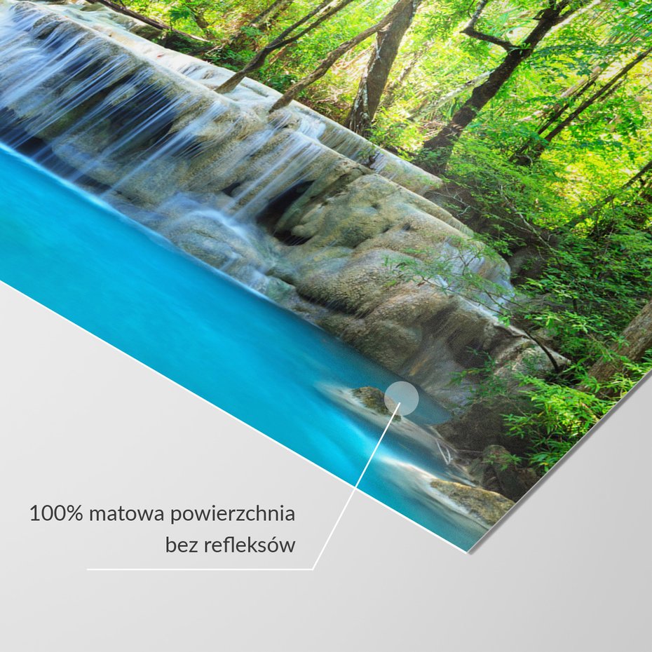 Fototapeta - wodospad, las, woda
