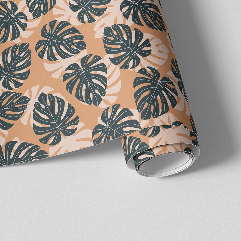 Tapeta - liście, monstera, tło