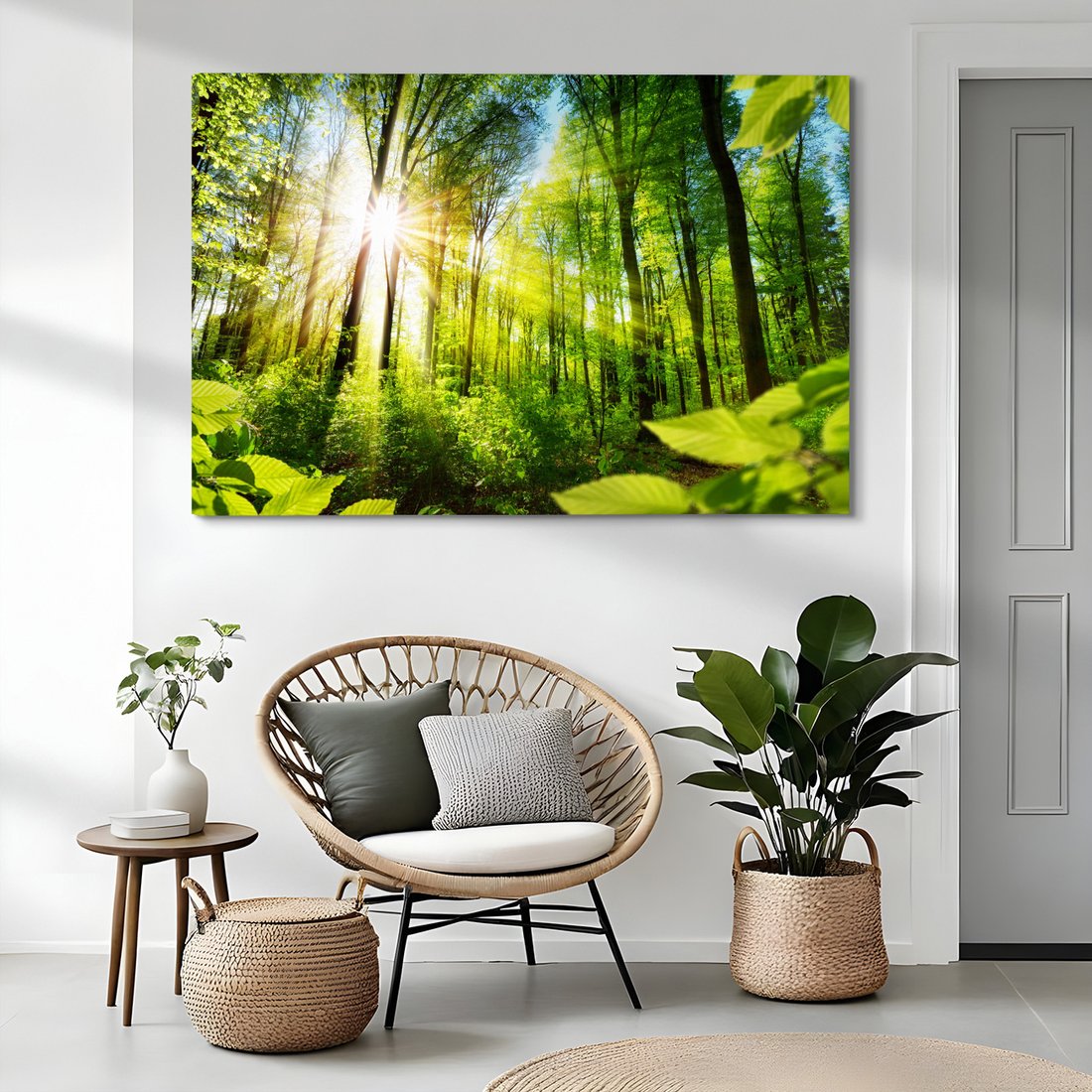 Obraz na płótnie - las, słońce, natura