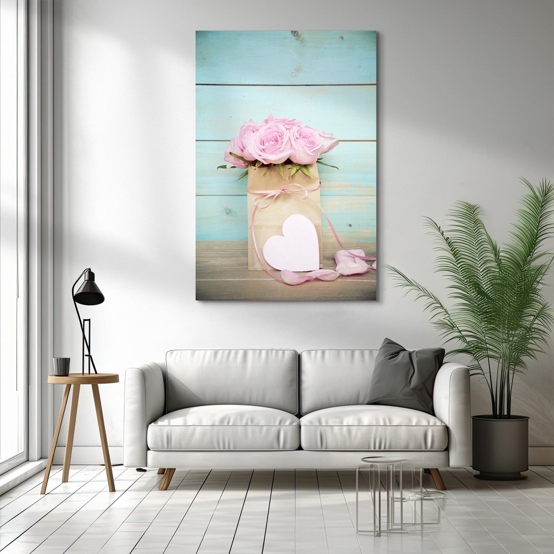 Obraz na płótnie - róże, kwiaty, prezent