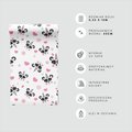Tapeta - dziecięca, panda, jednorożec, serca