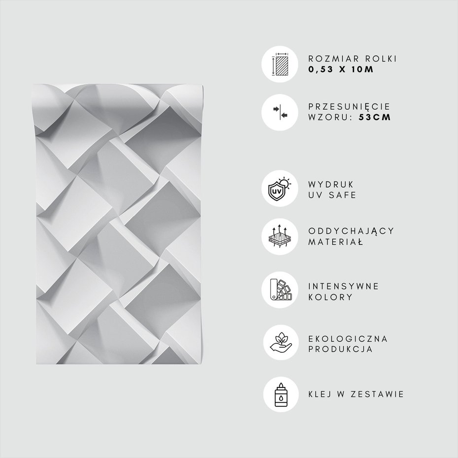 Tapeta - kostka, geometria, iluzja