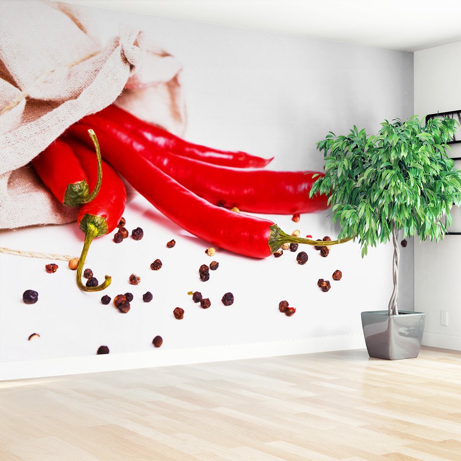 Fototapeta - papryka chili, przyprawy, ostry