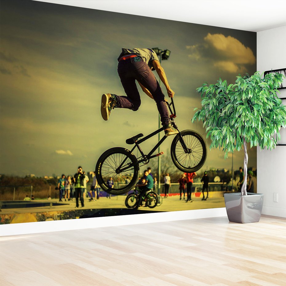 Fototapeta - bmx, rower, trik
