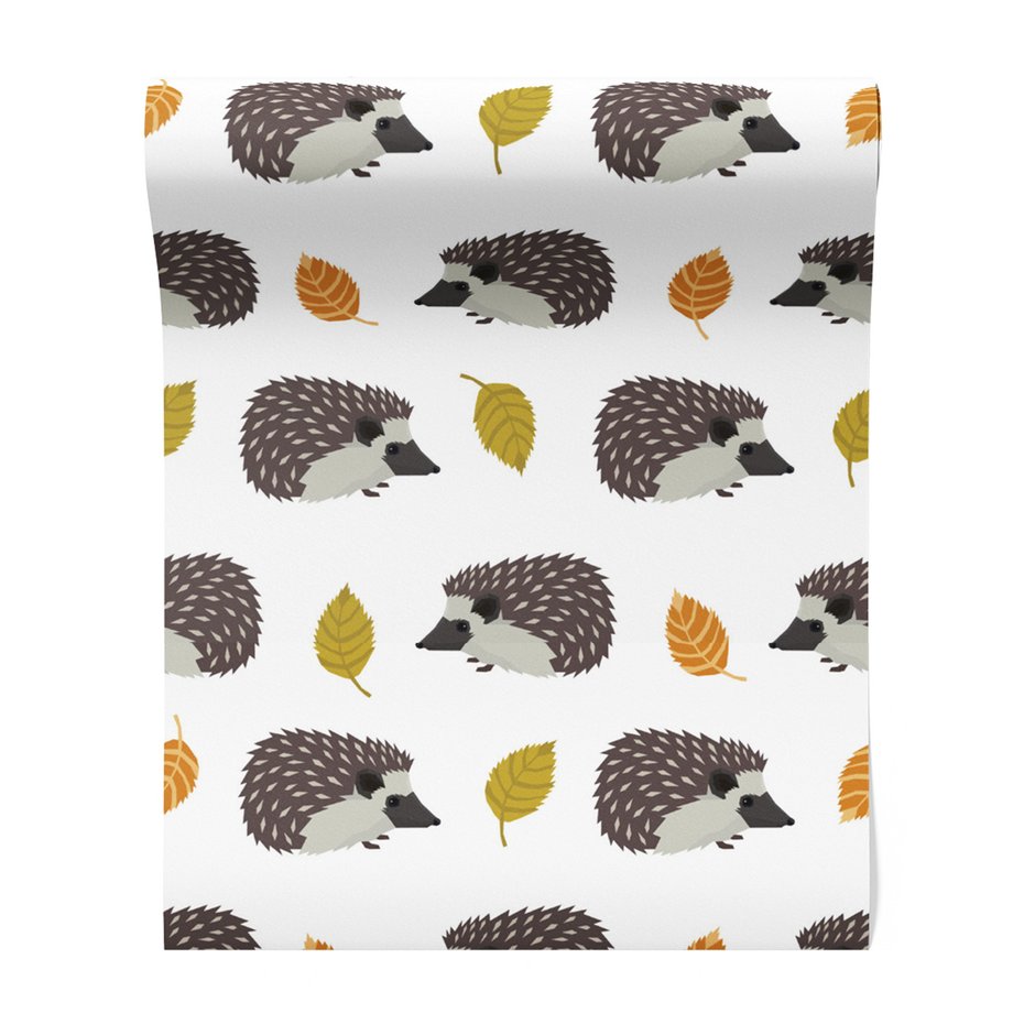 Tapeta - jeże, liście, tło