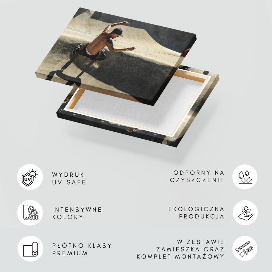 Obraz na płótnie - skatepark, sport, rampa