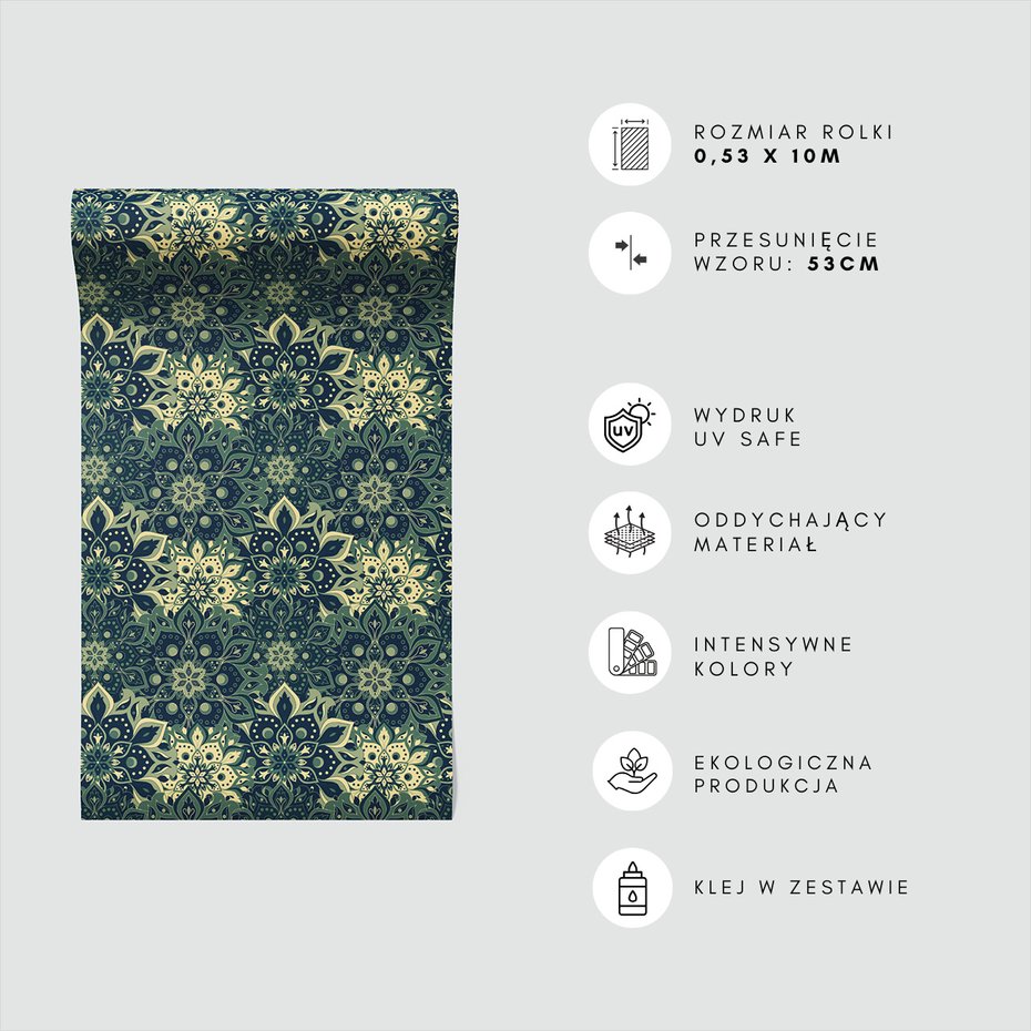 Tapeta - ornament, kwiat, abstrakcja