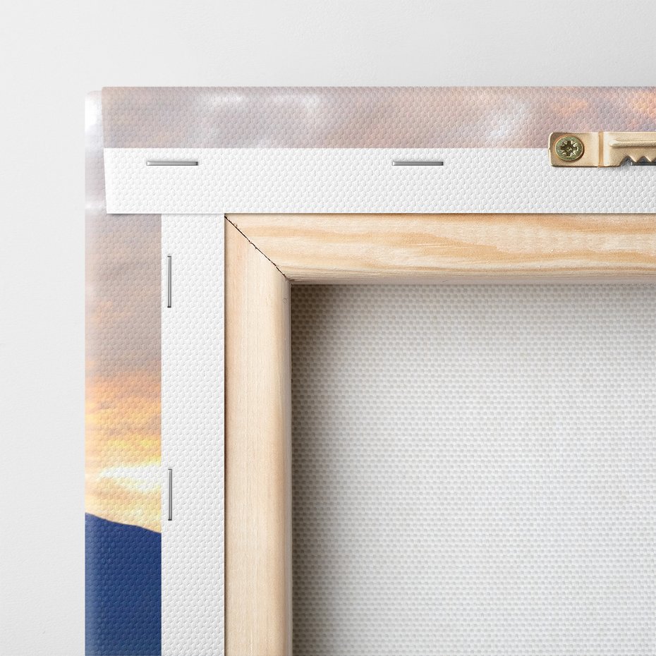 Obraz na płótnie - miasto, góra, budynki