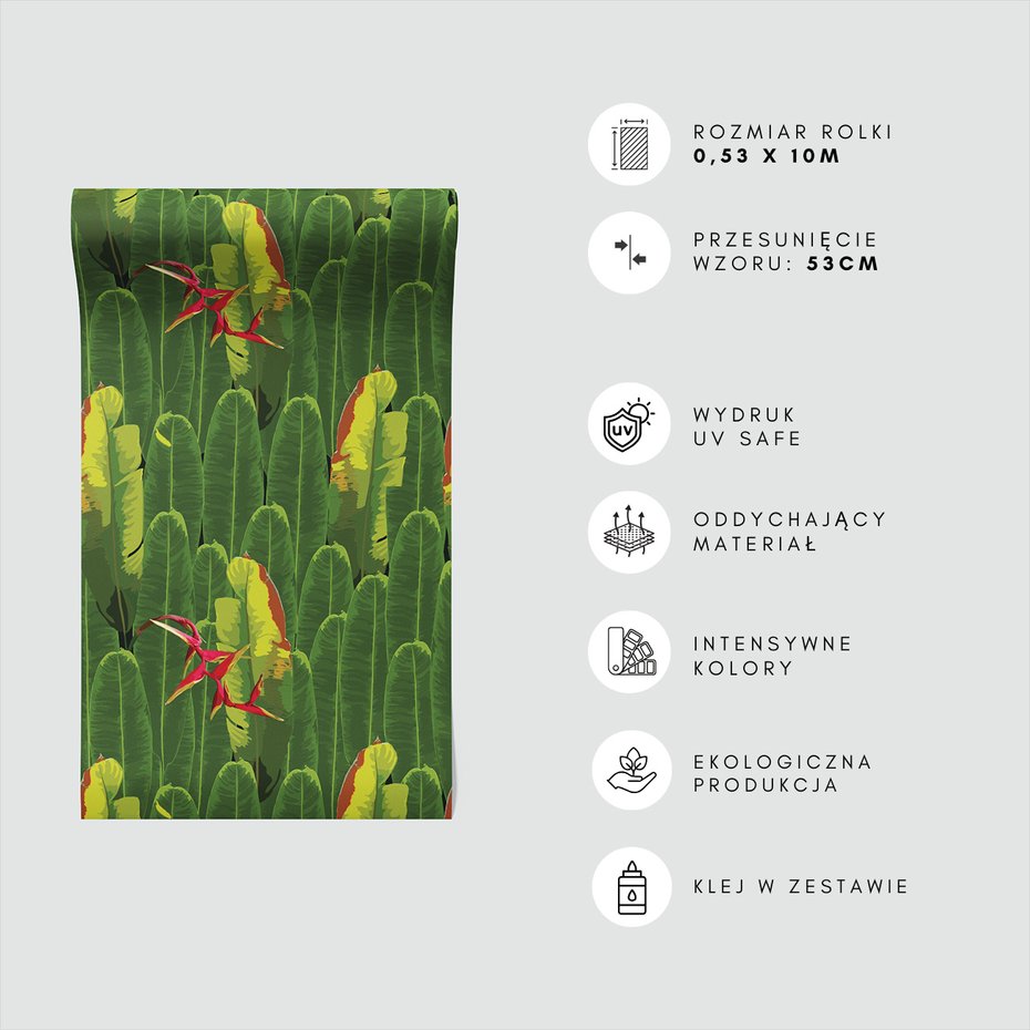 Tapeta - liście, kwiaty, tropiki