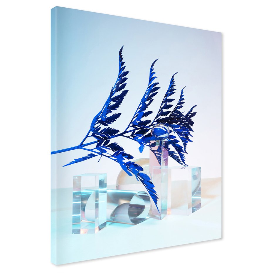 Obraz na płótnie - abstrakcja, liście, kompozycja