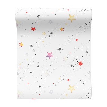 Tapeta - dziecięca, gwiazdy, konstelacje, kropeczki