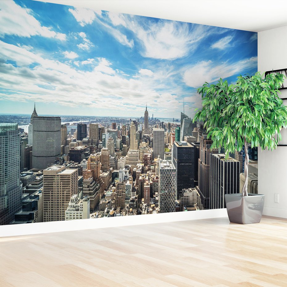 Fototapeta - miasto, drapacze chmur, niebo