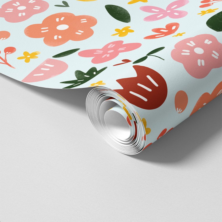 Tapeta - kwiaty, liście, wiosna