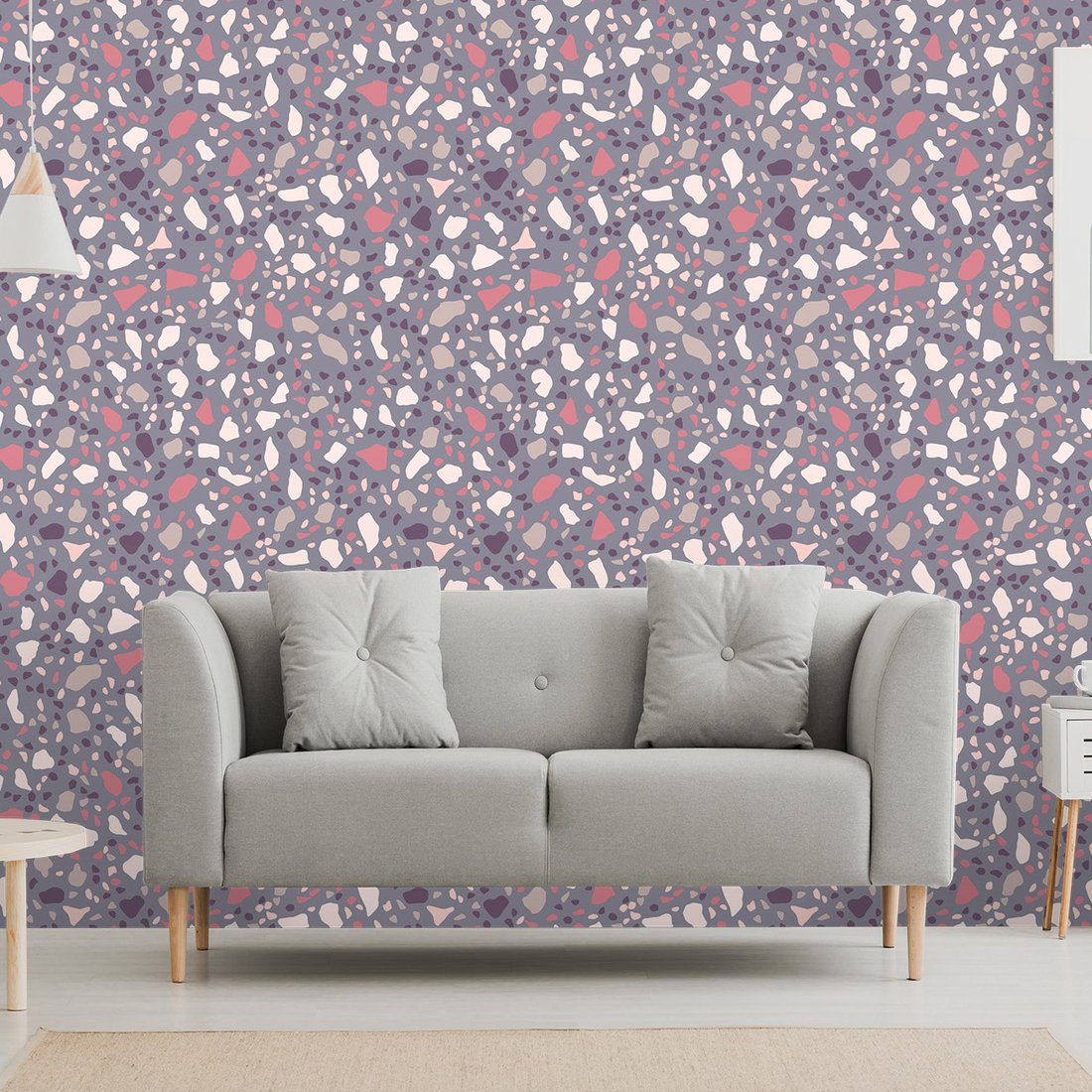 Tapeta - terazzo, kamień, tekstura