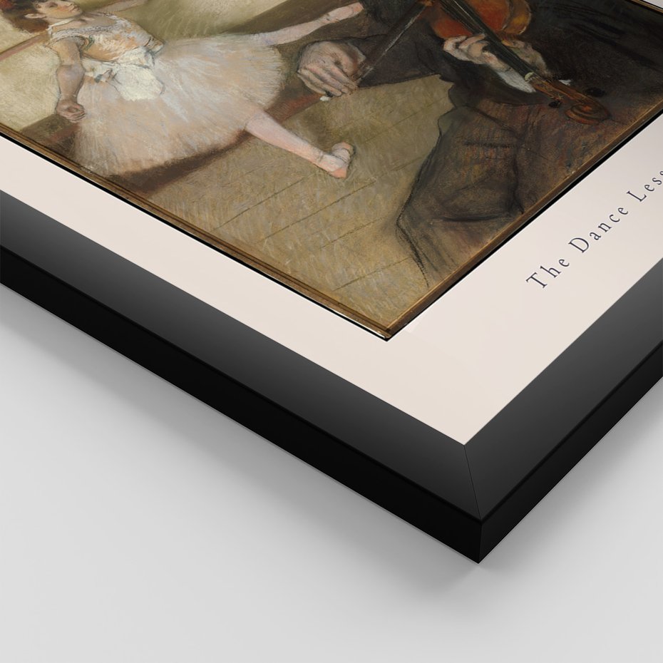 Zestaw obrazy w ramie, plakaty - balet, tancerki, Degas - rama czarna