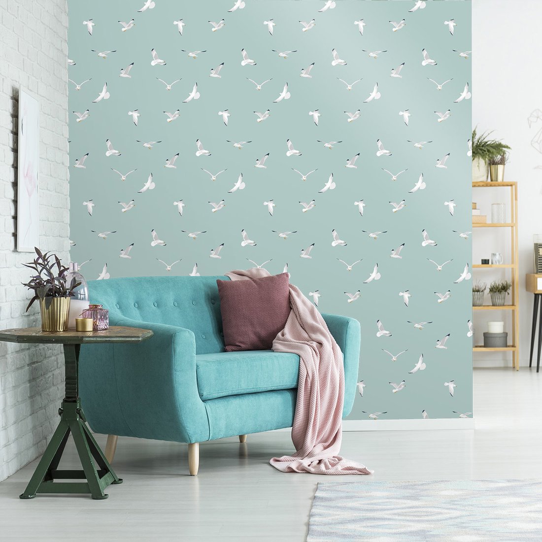 Tapeta - mewy, ptaki, morze