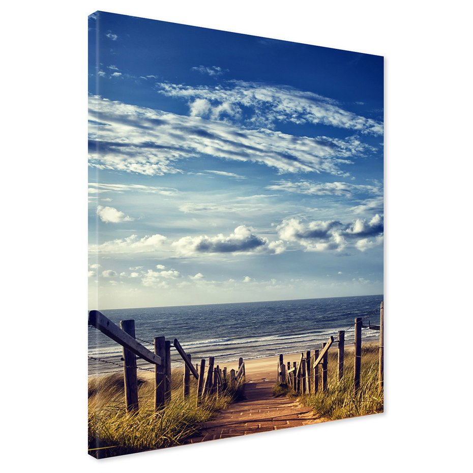 Obraz na płótnie - plaża, morze, niebo