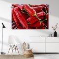 Obraz na płótnie - papryka, czerwona, warzywa