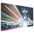 Obraz na płótnie - most, miasto, noc