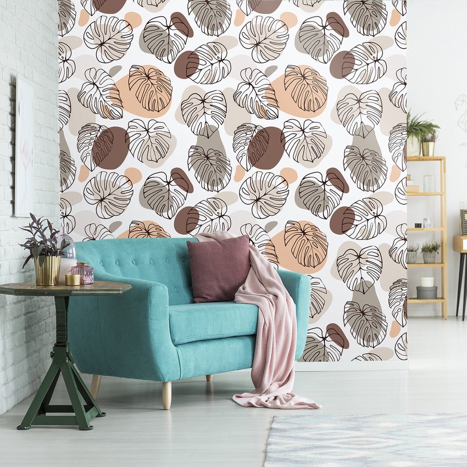 Tapeta - liście, kształty, natura