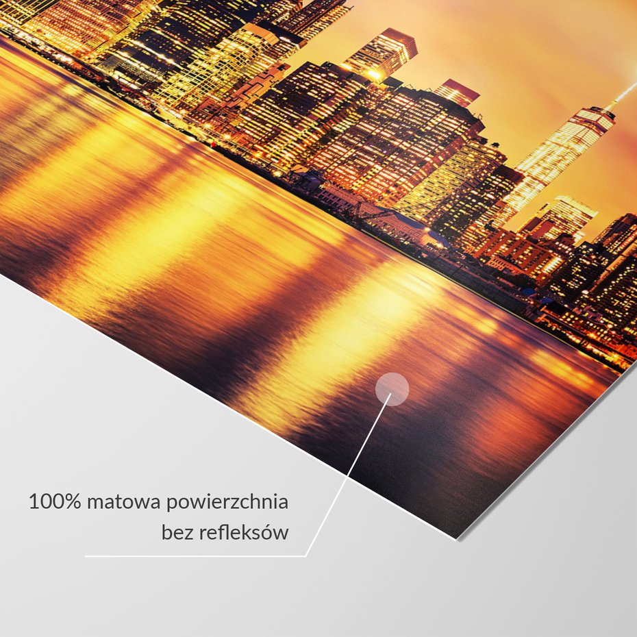 Fototapeta - miasto, noc, woda