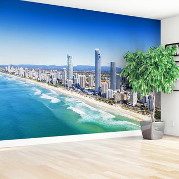 Fototapeta - miasto, plaża, budynki