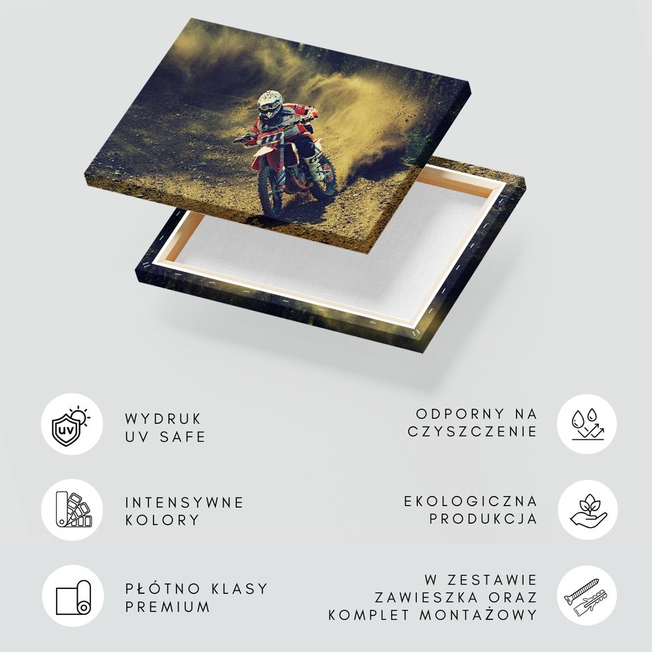 Obraz na płótnie - motocross, wyścig, sport