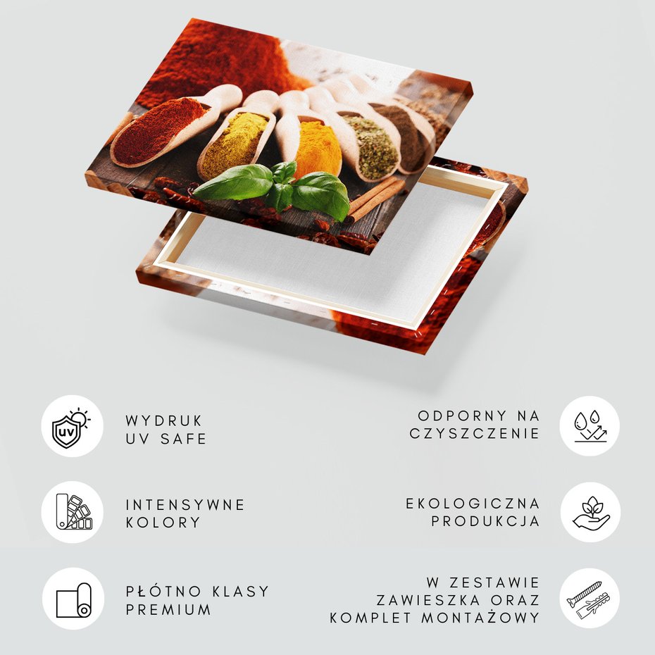 Obraz na płótnie - przyprawy, zioła, aromat