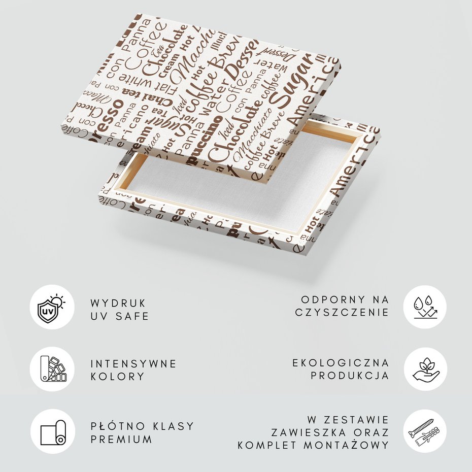 Obraz na płótnie - kawa, napoje, tło