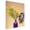 Obraz na płótnie - liście, wazon, abstrakcja