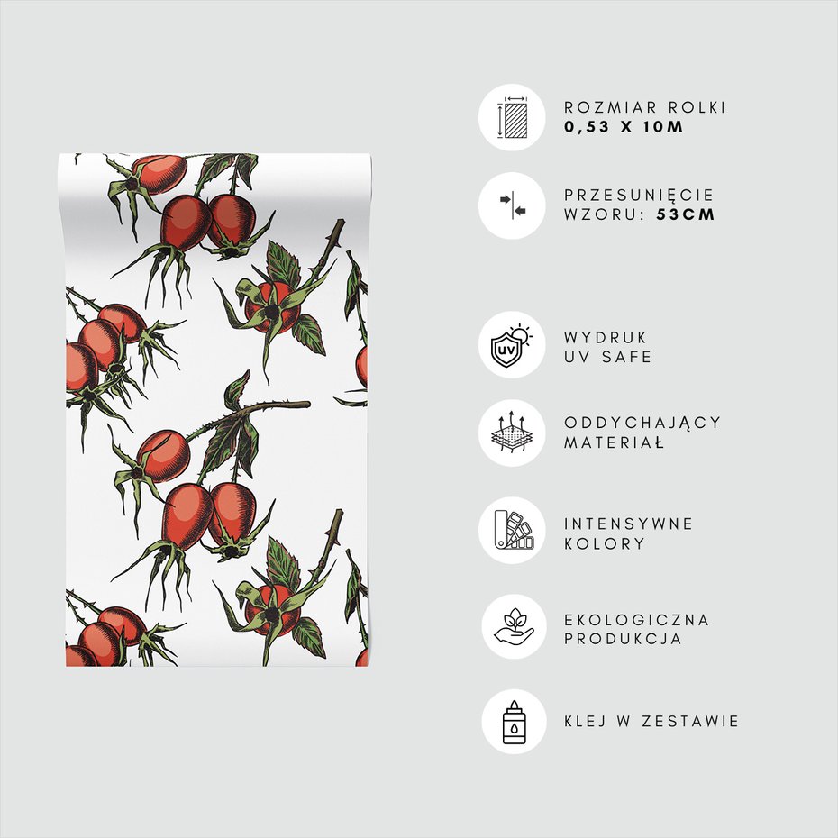 Tapeta - owoce, liście, natura