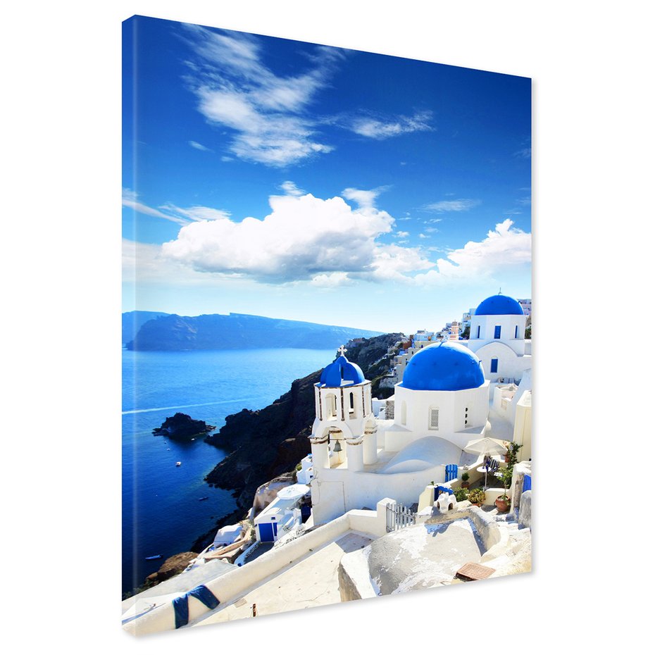 Obraz na płótnie - Santorini, Grecja, morze