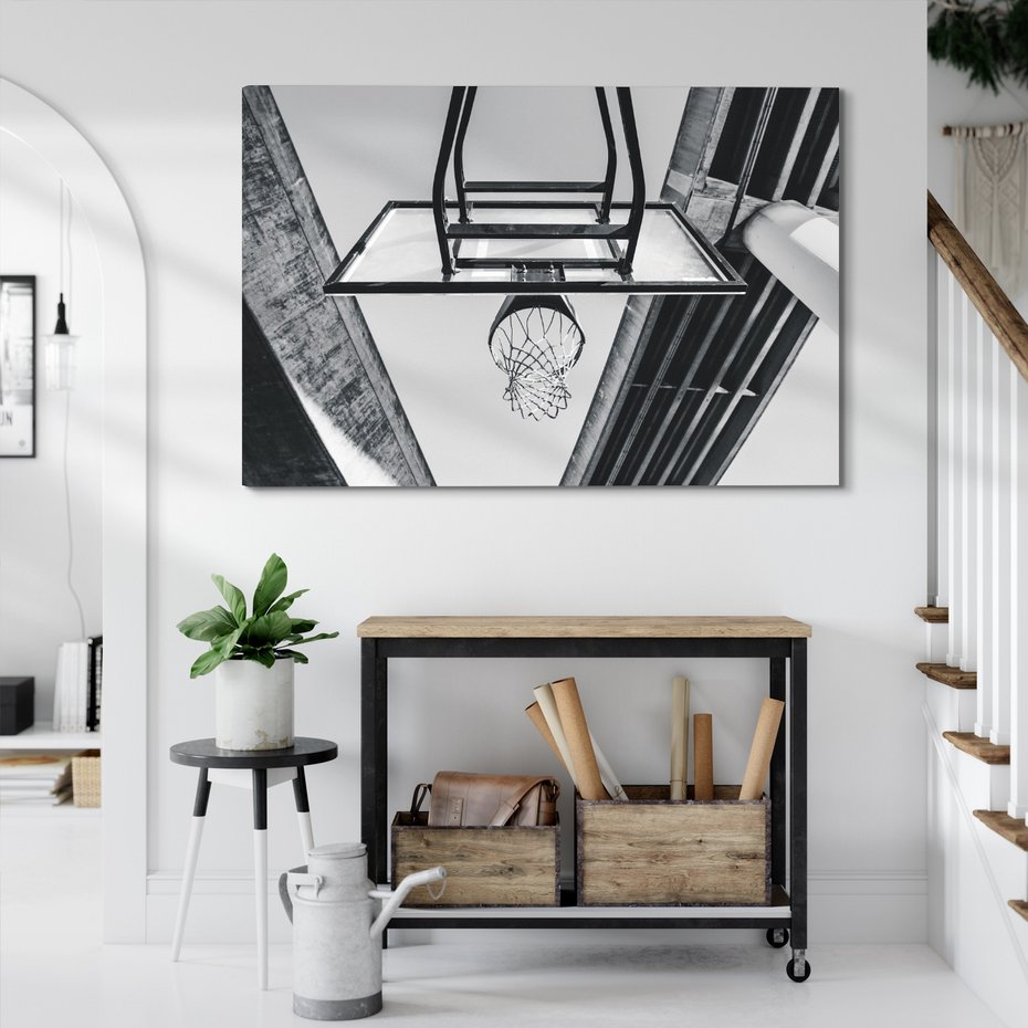 Obraz na płótnie - koszykówka, sport, geometria