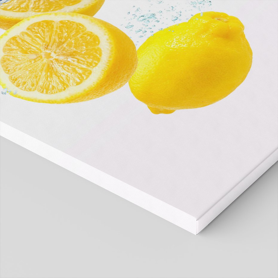 Obraz na płótnie - cytryny, woda, owoce