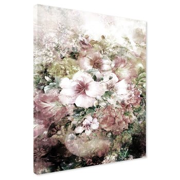 Obraz na płótnie - kwiaty, pastelowe, abstrakcja