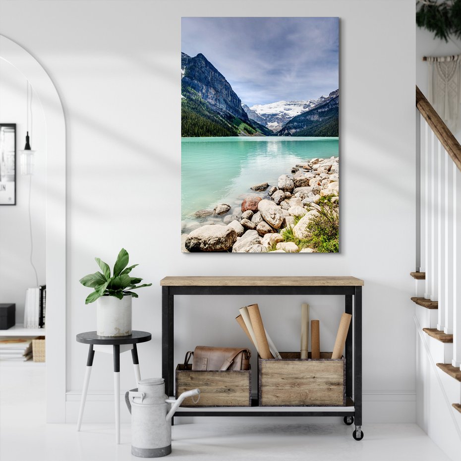 Obraz na płótnie - góry, jezioro, krajobraz