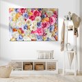 Obraz na płótnie - kwiaty, róże, pastelowe