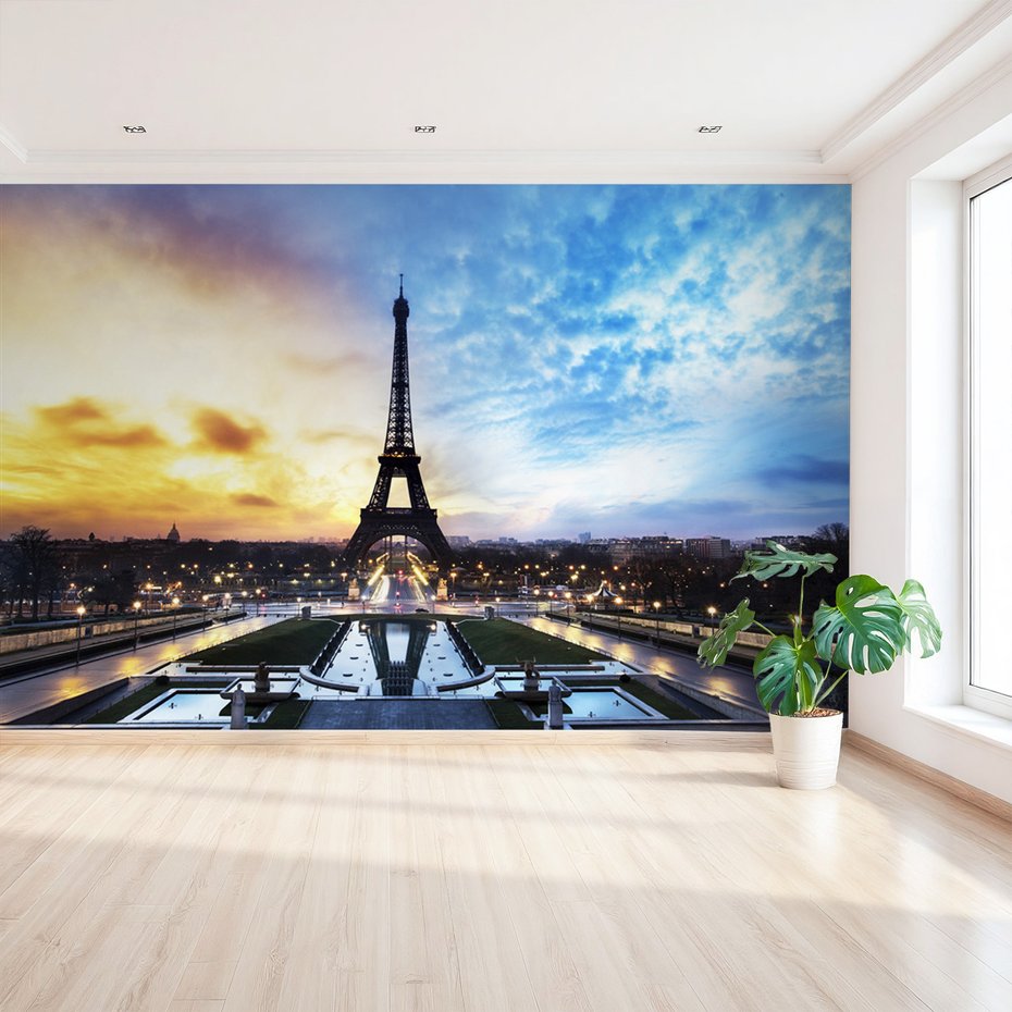 Fototapeta - Paryż, Wieża Eiffla, miasto