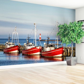 Fototapeta - łodzie, morze, port