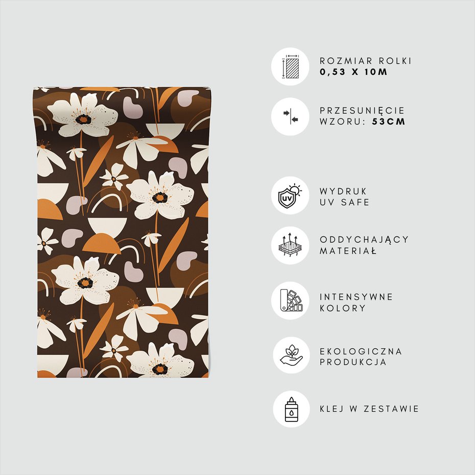 Tapeta - kwiaty, abstrakcja, tło