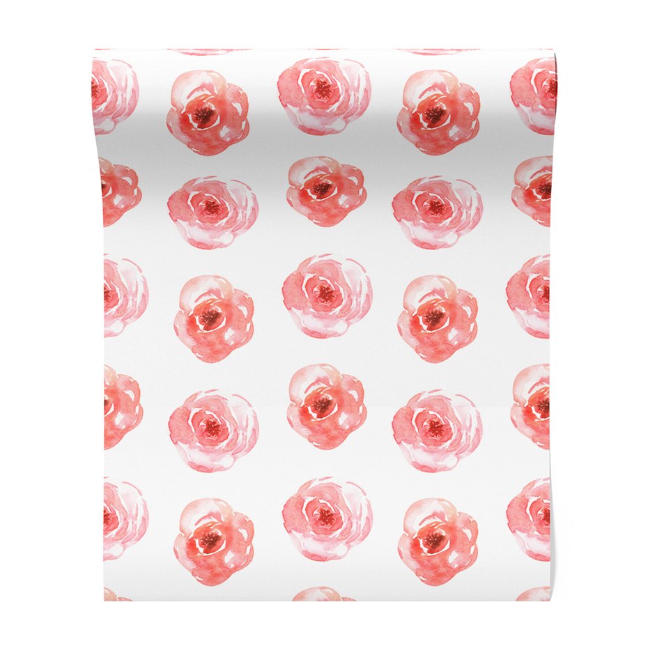 Tapeta - róże, kwiaty, akwarela