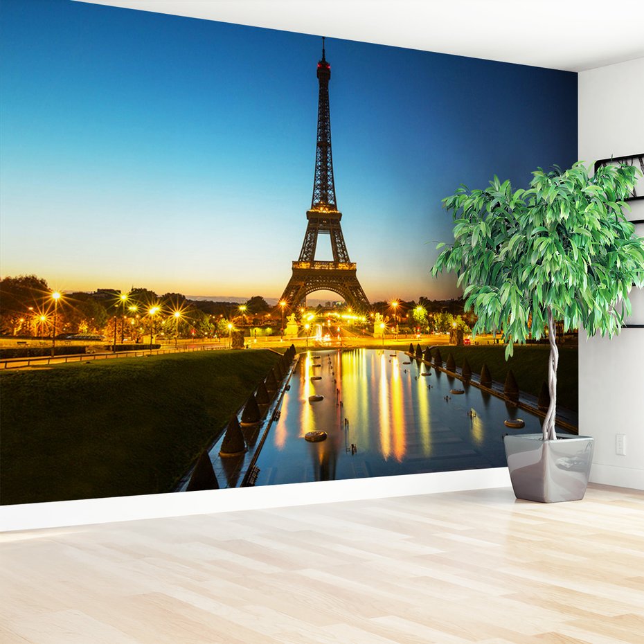 Fototapeta - Paryż, Wieża Eiffla, noc